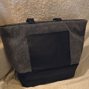 Stylish Gray and Black Men's Tote Bag